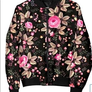 Floral Bomber Jacket Unisex